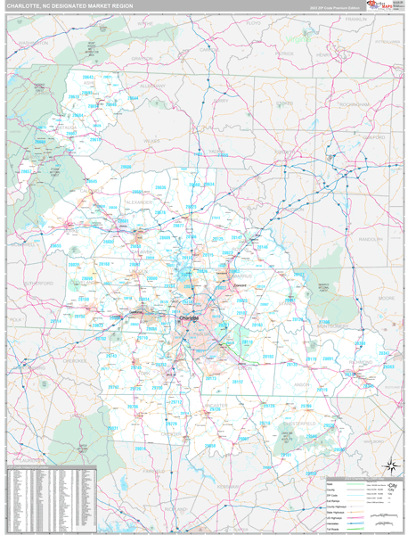 Charlotte DMR, NC Map