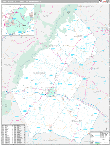Charlottesville DMR, VA Map
