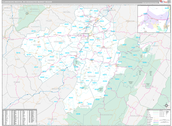 Clarksburg-Weston DMR, WV Map