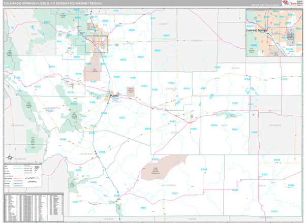 Colorado Springs-Pueblo DMR, CO Map