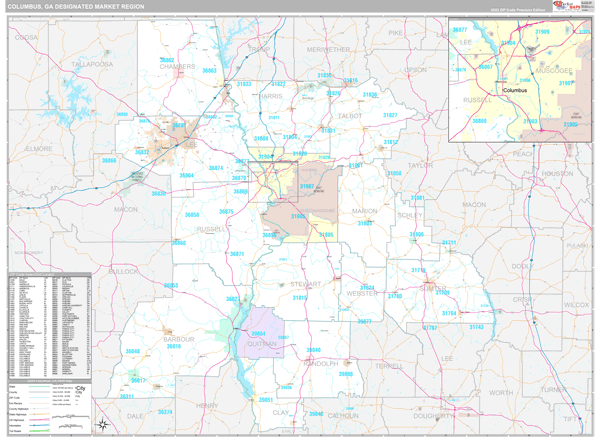 Columbus DMR, GA Map
