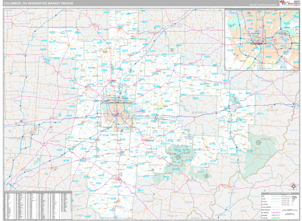 Columbus DMR, OH Map