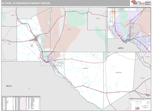 El Paso DMR, TX Map