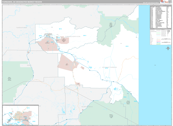 Fairbanks DMR, AK Map
