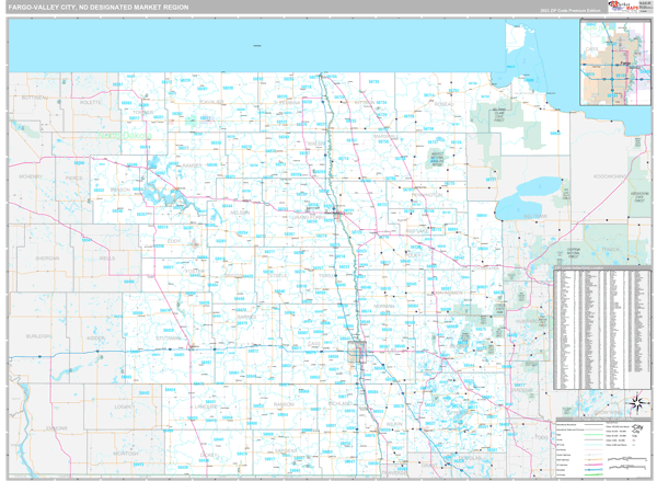 Fargo-Valley City DMR, ND Map