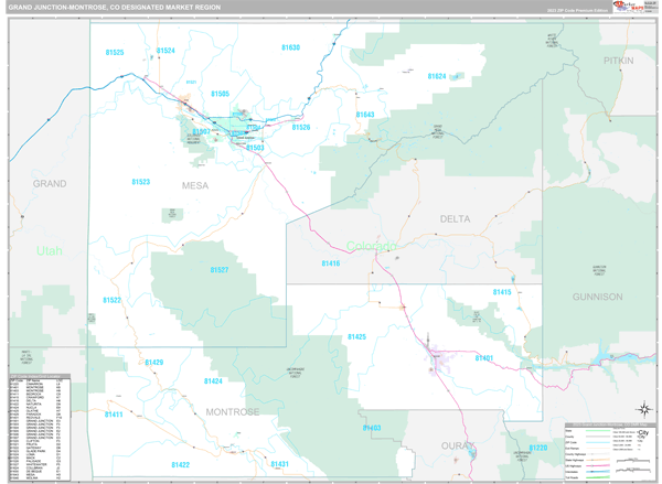 Grand Junction-Montrose, CO DMR Maps Premium Style