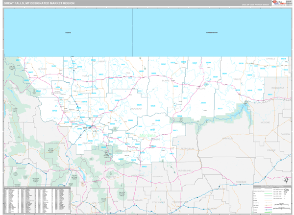 Great Falls DMR, MT Map