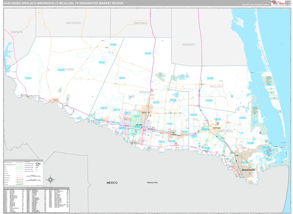 Harlingen-Weslaco-Brownsville-Mcallen DMR, TX Map
