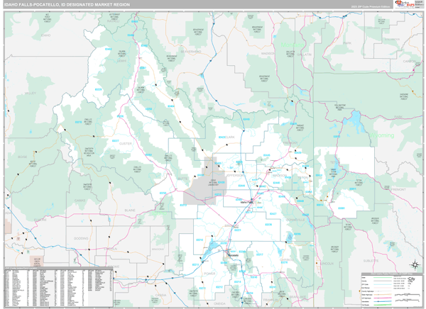 Idaho Falls-Pocatello DMR, ID Map
