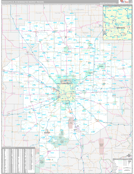 Indianapolis DMR, IN Map