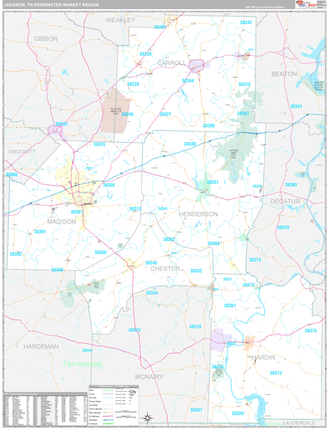 Jackson DMR, TN Map