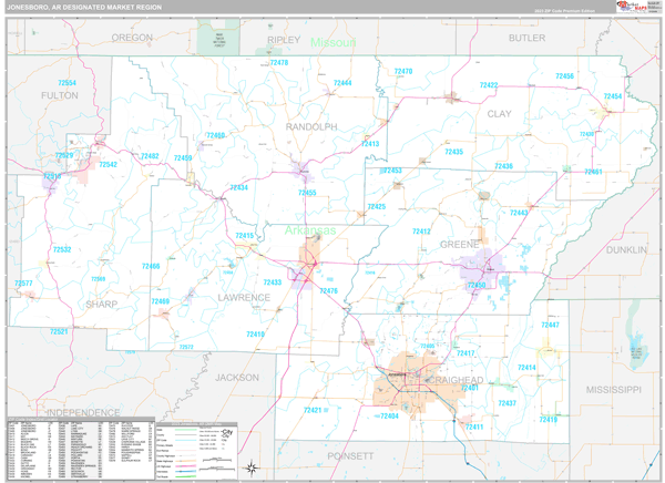 Jonesboro DMR, AR Map