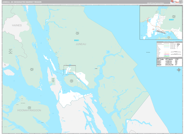 Juneau DMR, AK Map