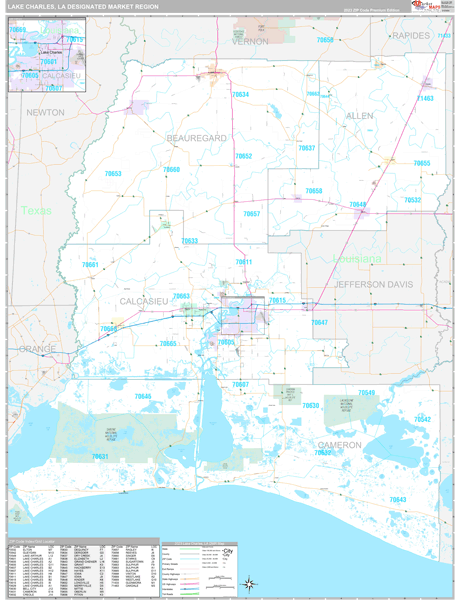 Lake Charles DMR, LA Map