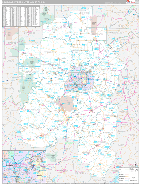 Louisville DMR, KY Map
