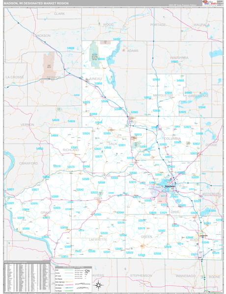 Madison DMR, WI Map