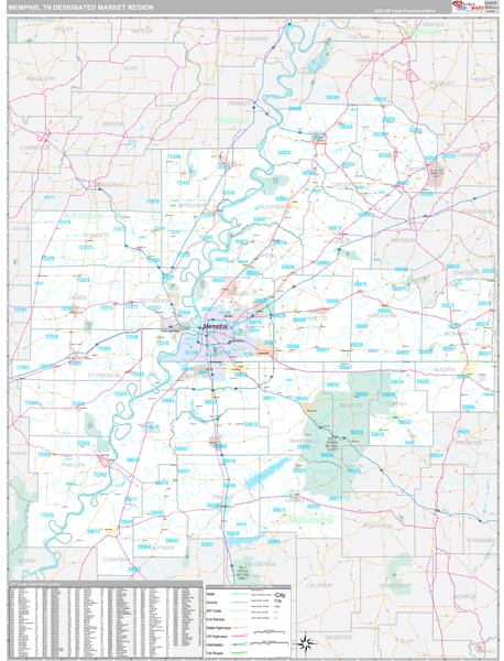 Memphis DMR, TN Map