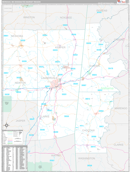 Meridian DMR, MS Map