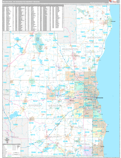 Milwaukee DMR, WI Map