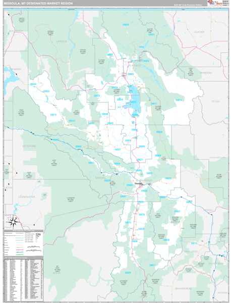 Missoula DMR, MT Map