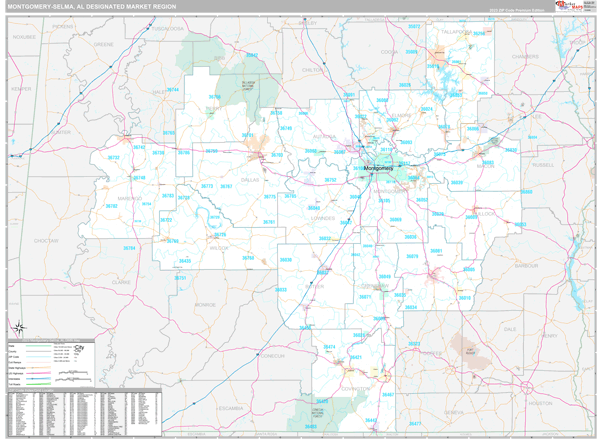 Montgomery (Selma) DMR, AL Map