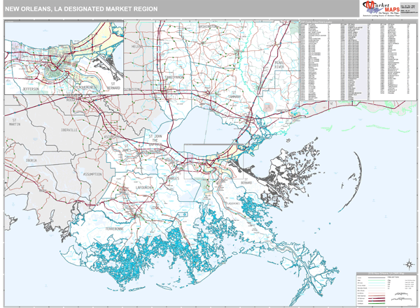 New Orleans DMR, LA Map