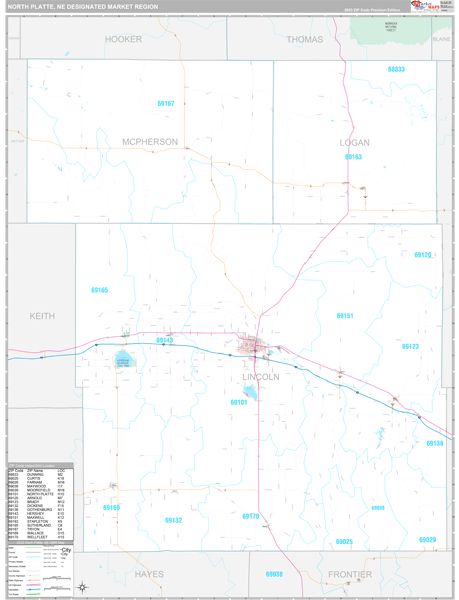 North Platte DMR, NE Map