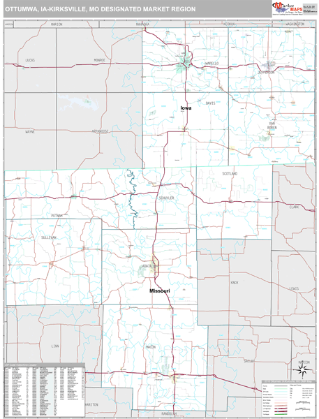 Ottumwa-Kirksville DMR, IA Map