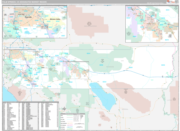 Palm Springs DMR, CA Map