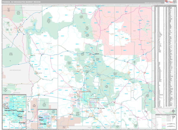 Phoenix DMR, AZ Map