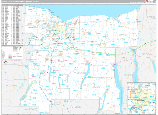 Rochester DMR, NY Map