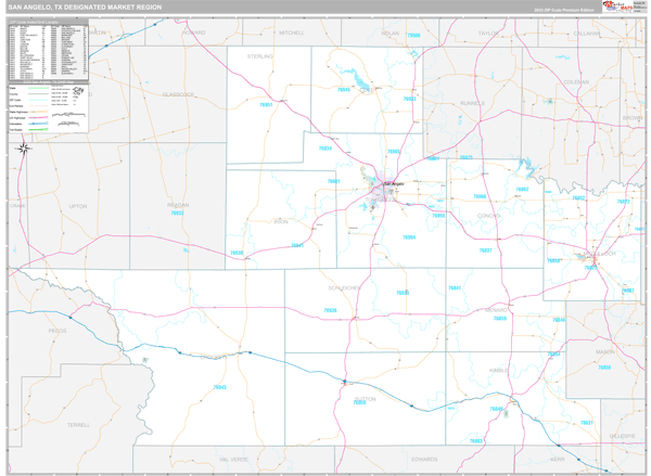 San Angelo DMR, TX Map