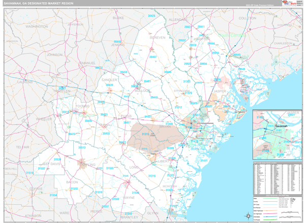 Savannah DMR, GA Map