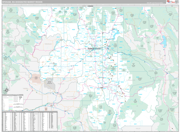 Spokane DMR, WA Map