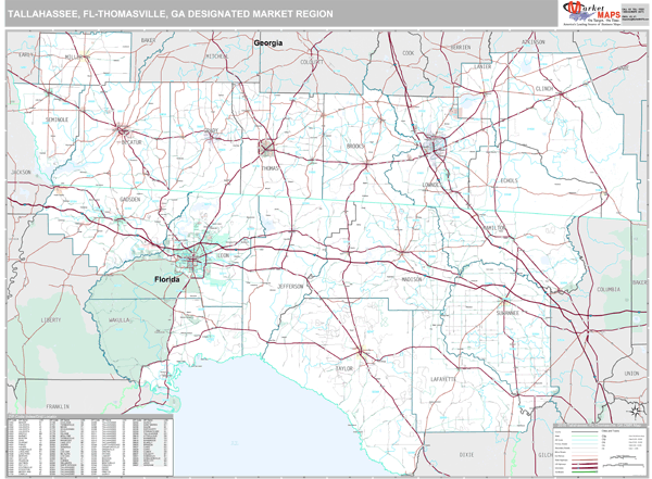 Tallahassee-Thomasville DMR, FL Map