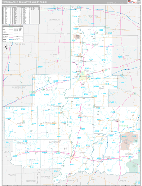 Terre Haute DMR, IN Map