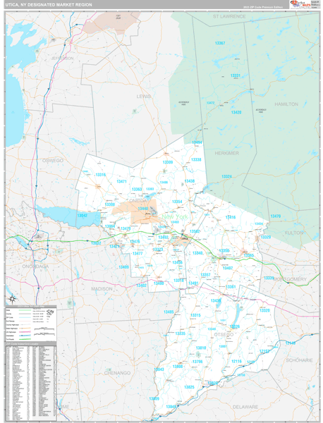 Utica DMR, NY Map