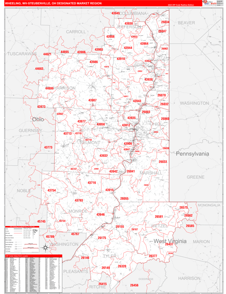 Steubenville Oh Zip Code Map - Map