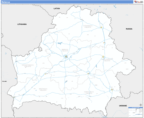 Belarus Wall Map