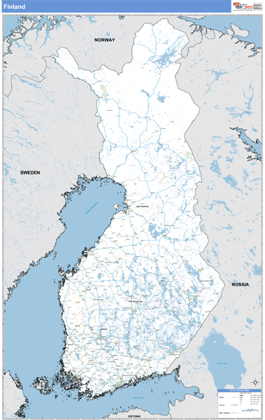 Finland Wall Map