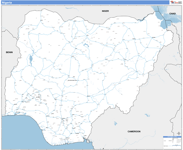 Nigeria Wall Map