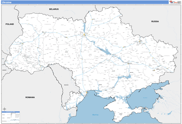 Ukraine Wall Map