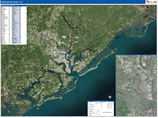 Charleston County Map Book Satellite Style