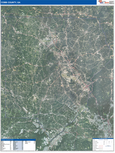 Cobb County Digital Map Satellite Style