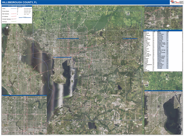 Hillsborough County Digital Map Satellite Style