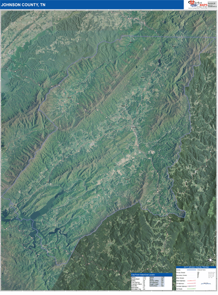 Skamania County Wall Map Satellite Style