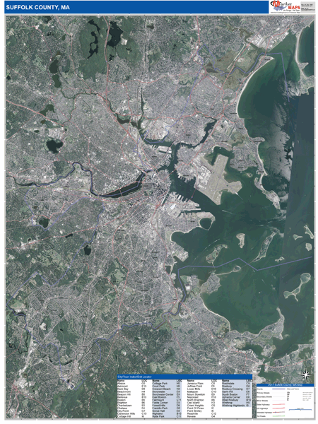 Suffolk County Digital Map Satellite Style