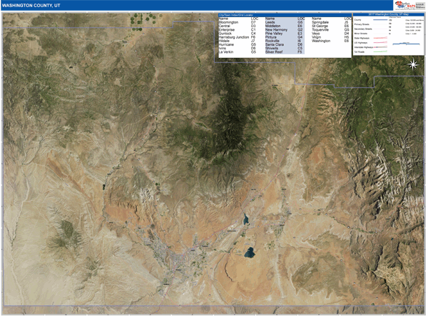 Washington County Digital Map Satellite Style