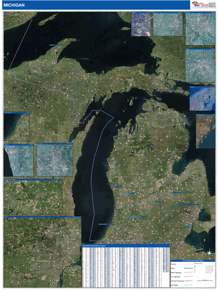 Michigan  MI Satellite Style