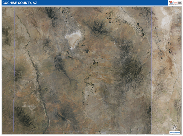 Cochise County, AZ Wall Map